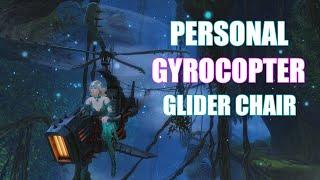 GW2 - Personal Gyrocopter Chair Glider Combo - Guild Wars 2 Secrets of the Obscure