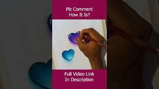 How draw colorful 3D heartseasy for beginners #3D #drawing #shorts #heartshape #valentine #loveart