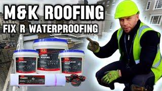 Fix r waterproofing liquid installation solving your all your flat roofing issues