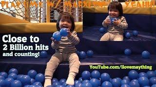 Indoor Playground Playtime with Maya and Marxlen Kiddie Slides Pool of Plastic Balls etc.....