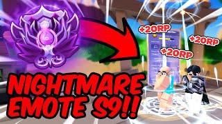 FASTEST way to get NIGHTMARE emote in S9 RANK Roblox BedWars