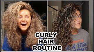 DETAILED WASH DAY ROUTINE  CURLY HAIR  NO FRIZZ 