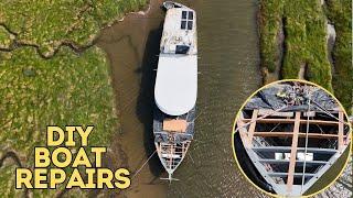 Ep 183 Replacing A Rotten Deck On Our 80 Year Old Boat