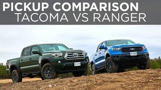 2021 Ford Ranger vs 2021 Toyota Tacoma  Pickup Comparison  Driving.ca