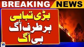 Forest fire in Samahni Azad Kashmir   Breaking News  2nd June 2024