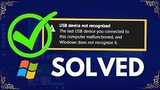 New Way to Fix USB Device Not Recognized Windows 10