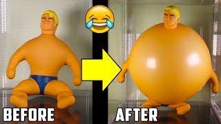 Stretch Armstrong toy in Vacuum Chamber