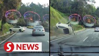 Genting crash Police call in driver after dashcam footage goes viral