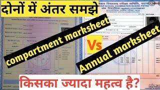 Compartment marksheet Vs Annual marksheetकंपार्टमेंट मार्कशीट और वार्षिक मार्कशीट में क्या अंतर है?