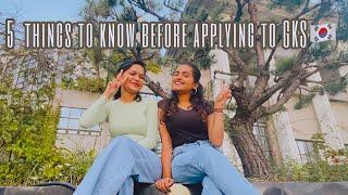 5 Things you should know before applying to Global Korea Scholarship KGSP for studying in Korea
