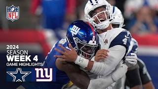 Dallas Cowboys vs. New York Giants Game Highlights  NFL 2024 Season Week 4