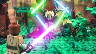Lego Stop Motion General Grievous vs Mace Windu