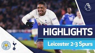 Bergwijn scores TWICE after 95th minute to win it  LEICESTER 2-3 SPURS  EXTENDED HIGHLIGHTS