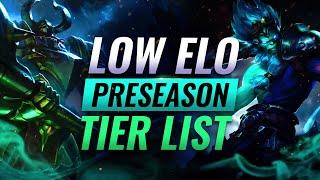 LOW ELO Tier List For The Preseason - League of Legends Patch 12.22