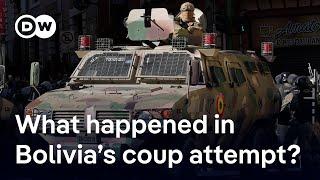 Bolivian military leaders arrested after apparent coup attempt  DW News