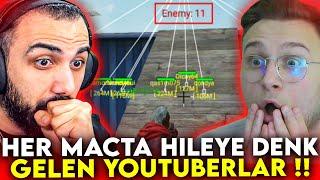 BARIŞ G VE DİĞER YOUTUBERLARIN HİLECİLERE DENK GELDİĞİ ANLARI İZLEDİM PUBG Mobile