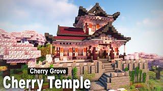 Minecraft How to build a Cherry Blossom Temple  Tutorial