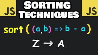 Learn JavaScript SORTING in 6 minutes 