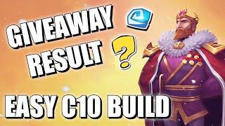 DD2 GIVEAWAY RESULT + C10 BUILD 2 HERO ONLY