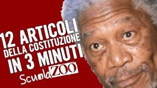 #NocciolineSpeciali  - 12 ARTICOLI della COSTITUZIONE in 3 MINUTI spiegati facili #ScuolaZoo