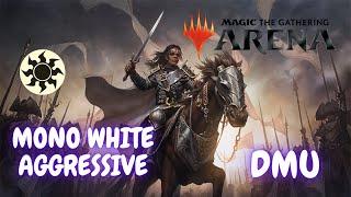 DMU  Колода Моно-белая агро  Mono white aggro deck. MTG arena  мета 2022