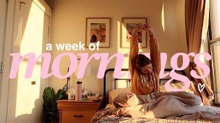 A WEEK OF MORNING ROUTINES -- as a full-time content creator living in NYC