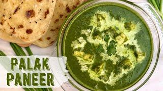 Palak Paneer Recipe - Restaurant Style  पालक पनीर  பாலக் பனீர்  Cottage Cheese in Spinach Gravy
