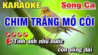 Karaoke Chim Trắng Mồ Côi Đan Trường - Cẩm Ly Song Ca  Hoài Phong Organ