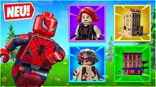 Ich ZEIGE euch die neuen MARVEL OUTFITS & GEBÄUDE in LEGO FORTNITE