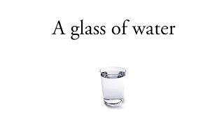 A glass of water An inspirational story