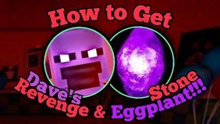 How to Get Daves Revenge & Eggplant Stone Badges  FNaF RP  Roblox