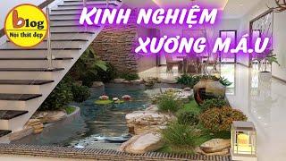 Sân vườn đẹp 2023 - Thiết kế hòn non bộ trong nhà kiểu này hỏi sao làm mãi không dư