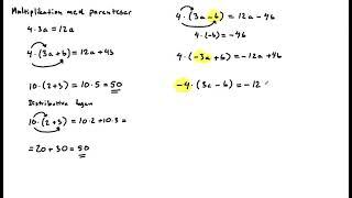 Multiplikation med parenteser