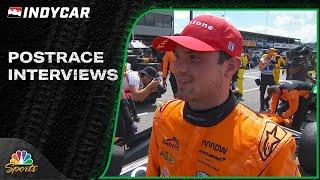 IndyCar Series POSTRACE INTERVIEWS Honda Indy 200 at Mid-Ohio  7724  Motorsports on NBC