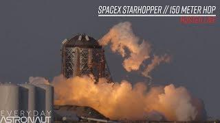 SpaceX StarHopper 150 meter hop test HD LOUDLIVE 1.5 miles away