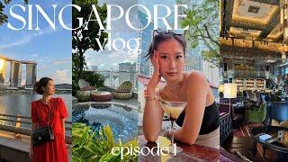 SINGAPORE TRAVEL VLOG EP 1 exploring the city trying local food & valentines day date