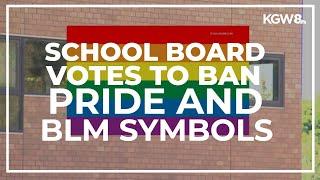 Newberg school board votes to ban BLM Pride flags and signs