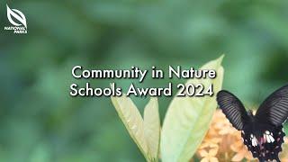 NParks Community In Nature CIN Schools Award 2024