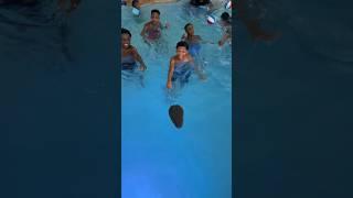 Dad makes kids get out of pool after seeing a alligator #shorts