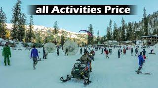 Solang Valley Activities Price  Solang Valley Manali Activities in December  Ghumakkad Boy