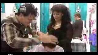 Record Head Shave by Steve Strange Celebrity Scissorhands