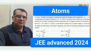 A particle of mass m is moving in a circular orbit under the influence of the central force