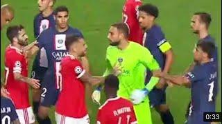 Donnarumma Fight Vs António Silva Benfica vSPsg