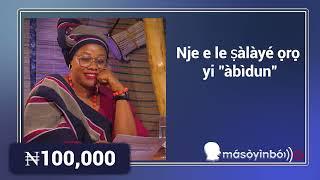 #Masoyinbo Episode Thirteen Exciting Game Show Teaching Yoruba Language & Culture