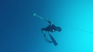 My first 20m dive during my AIDA 2 Certification