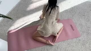 YOGA dressed in sexy minimalist clothes 