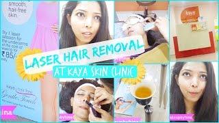 VLOG  LASER HAIR REMOVAL FACE AT KAYA SKIN CLINIC - SESSION 1  HINA ATTAR