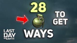 ALL WAYS TO GET GRENADES EASILY - Last Day on Earth Survival