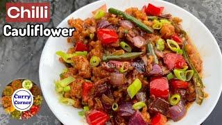 Chilli Cauliflower  South Indian Style Chilli Gobi Recipe  Indo Chinese Veg Starter Recipe