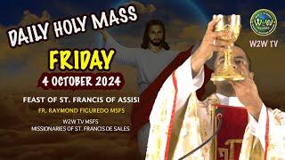 FRIDAY HOLY MASS  4 OCTOBER 2024  FRANCIS OF ASSISI  26TH WEEK II by Fr Raymond MSFS #holymass